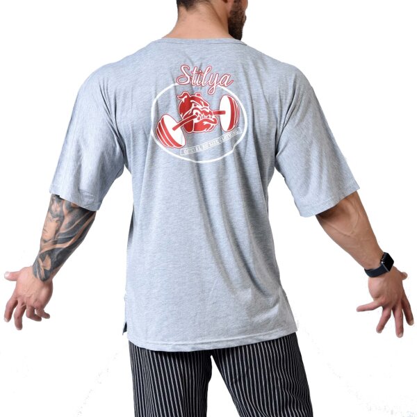 Knopf T-Shirt 6303 graumelange